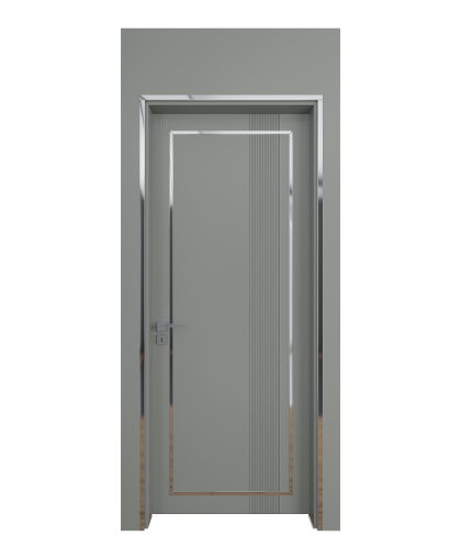 BY-6001V Porte intérieure Laqué Vitrée